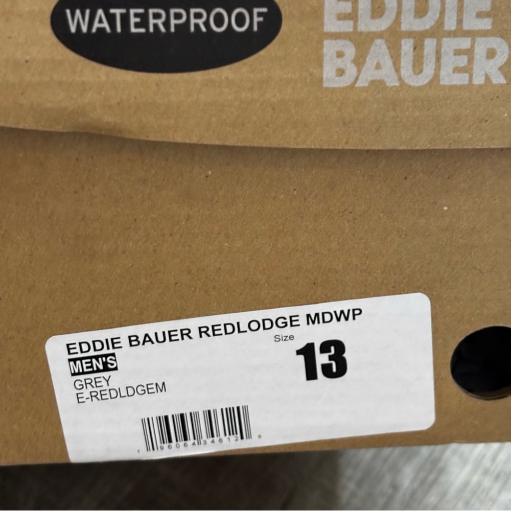 Eddie Bauer Red Lodge Mid Waterproof Men's Hiking Boot, NWT, NWB - Picture 8 of 12